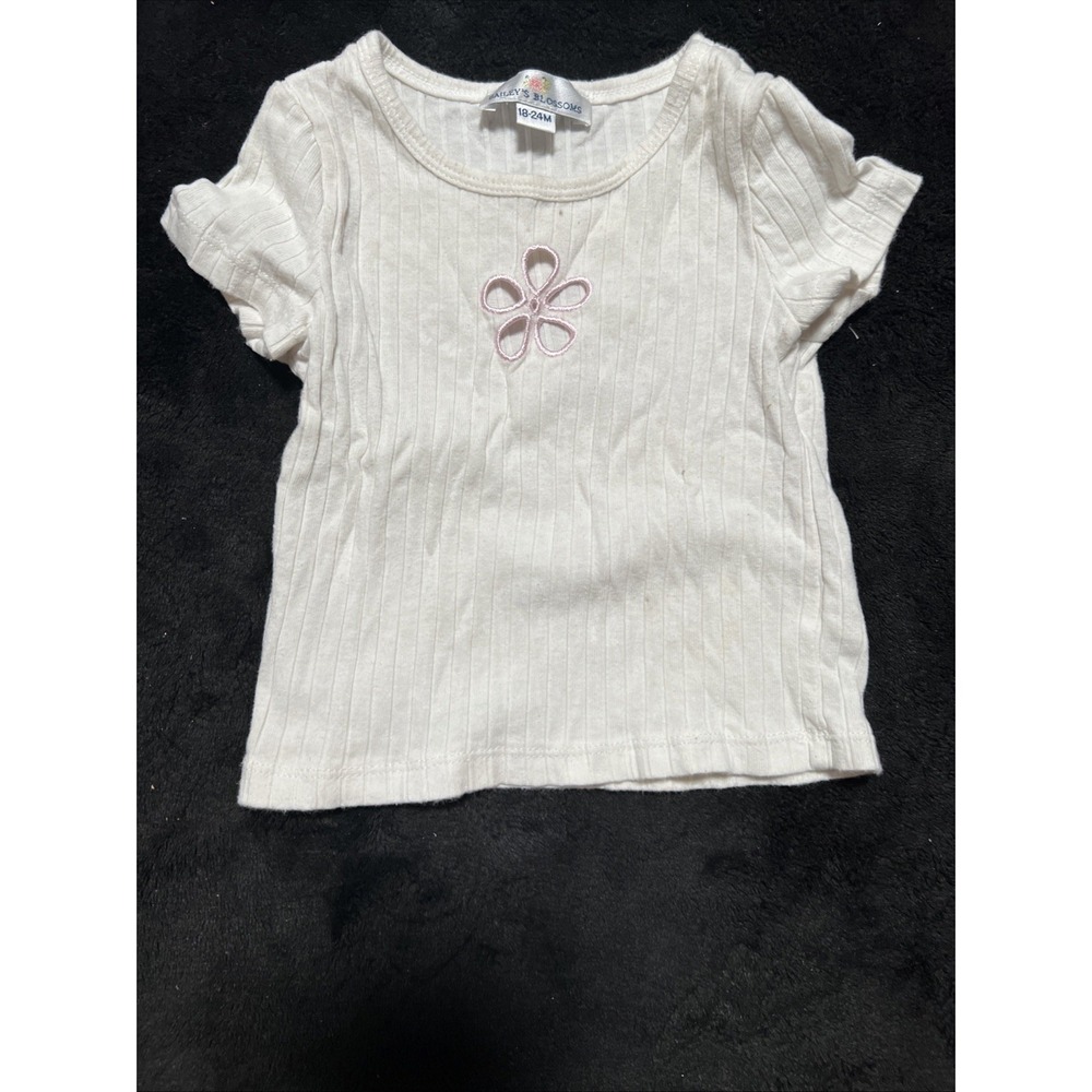 Bailey's blossom Baby Girl 18-24M White Tshirt